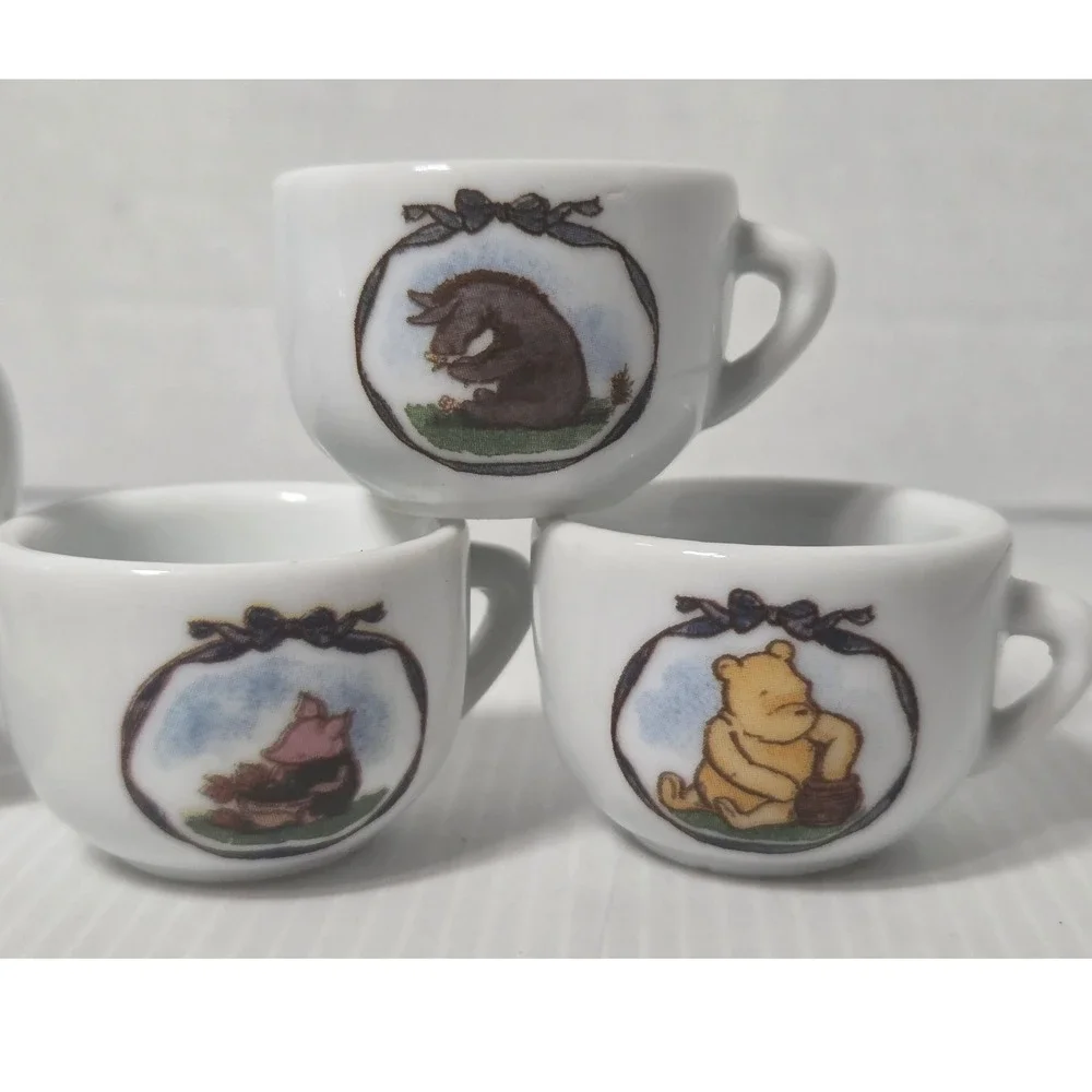 Disney Schylling Classic Winnie the Pooh Mini China Tea Set Incomplete Teapot